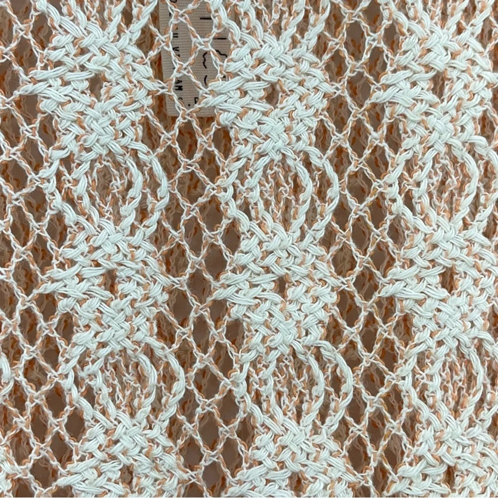 Free People S New Romantics Heirloom Rashele Cropped crochet Long Sleeve